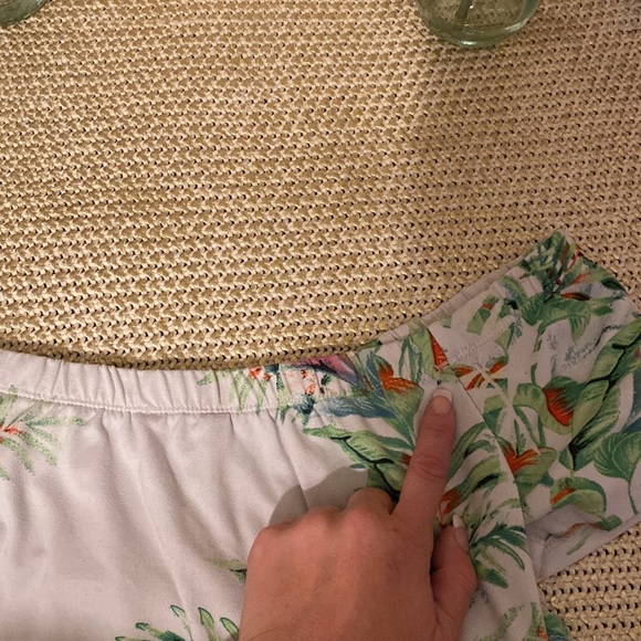 Cute off the shoulder, tropical print stretchy dress 😍😍😍 - Picture 8 of 9